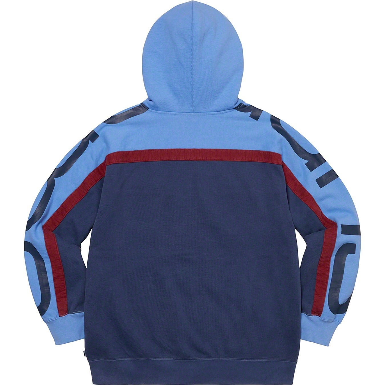 Big Logo Paneled Zip Up Hooded Sweatshirt view 10